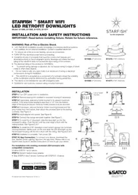 Notice Satco STARFISH S11286 Éclairage LED encastrable