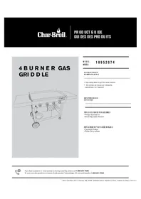 Notice CHAR BROIL 18952074 Plaque de grill