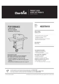Notice CHAR BROIL PERFORMANCE 463376419 Plaque de grill