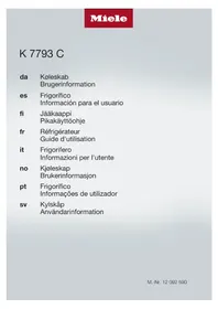 Notice MIELE K 7793 C Geladeira