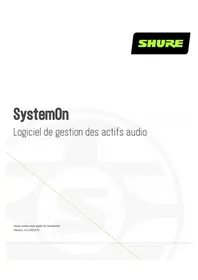 Notice SHURE SYSTEMON Licence de logiciel & extension