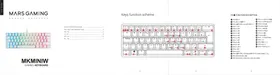 Notice Mars Gaming MKMINIW Clavier
