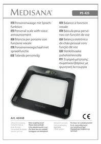 Notice MEDISANA PS 425 Balance