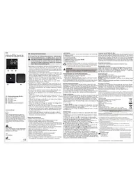 Notice MEDISANA BS 652 Balance