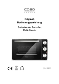 Notice CASO TO 26 CLASSIC Mikrowelle