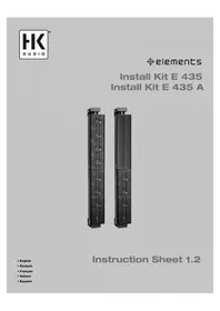Notice HK AUDIO E 435 A Haut-parleur