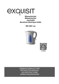 Notice Exquisit WK 3601 WE Wasserkocher