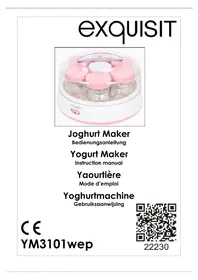 Notice Exquisit YM 3101 WEP Machine à yaourt