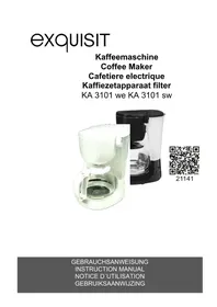 Notice Exquisit KA 3101 SW Kaffeemaschine