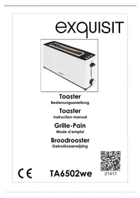 Notice Exquisit TA 6502 WE Toaster