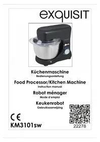 Notice Exquisit KM 3101 SW Küchenmaschine