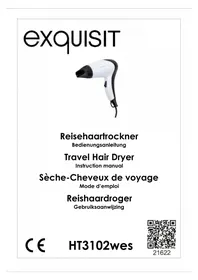 Notice Exquisit HT 3102 WES Haartrockner