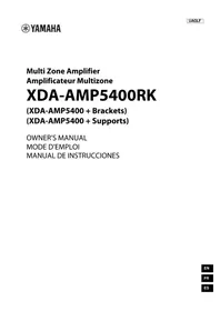 Notice YAMAHA XDAAMP5400RK Ampli home-cinéma