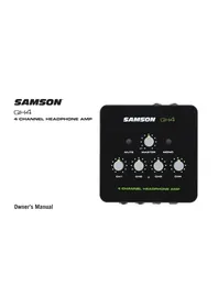 Notice SAMSON QH4 Amplificateur pour casque