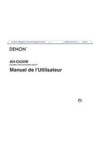 Notice DENON AHC630W écouteurs