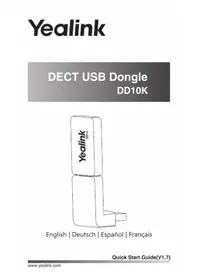 Notice Yealink DD10K Teléfono