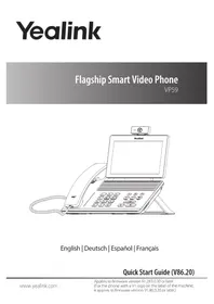 Notice Yealink VP59ZOOM Teléfono