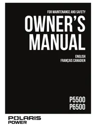 Notice POLARIS P6500 (2020) Generator