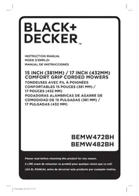 BLACK &amp; DECKER BEMW482BH - Tondeuse à gazon