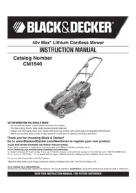 BLACK &amp; DECKER CM1640 - Tondeuse à gazon