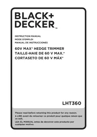 BLACK &amp; DECKER LHT360C - Taille-haies