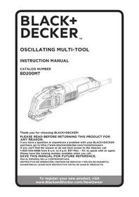 Notice BLACK & DECKER BD200MT Multitools
