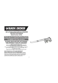 Notice BLACK & DECKER LSW36 Aspirateur à main