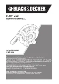 Notice BLACK & DECKER AV1250LA Aspirateur à main