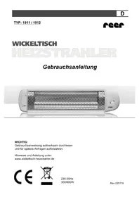 Notice Reer 1912 Verwarming