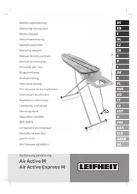 Notice Leifheit AIR ACTIVE M 76145 Bügelbrett