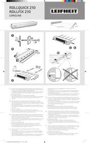 Notice Leifheit ROLLFIX 210 LONGLINE Sèche-linge
