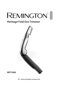 Notice REMINGTON MPT1000 Rasoir