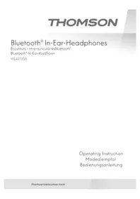 Notice THOMSON WEAR7208 Sluchátka