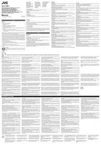 Notice JVC HAF19BTPT Casque audio