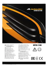 Notice MCCULLOCH MFT85 210R Frezavimo staklės