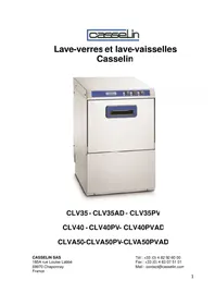 Notice Casselin CLVA50 Lave-vaisselle