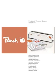 Notice Peach PB20070 Relieuse