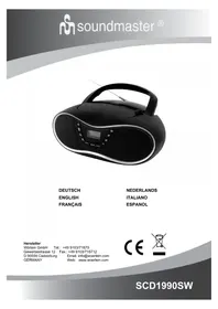 Notice Soundmaster SCD1990 Cd-spieler/rekorder
