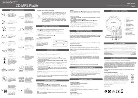 Notice Sunstech CDP10 Lecteur/enregistreur de cd