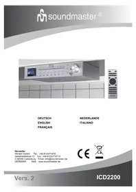 Notice Soundmaster ICD2200 Cd-spieler/rekorder