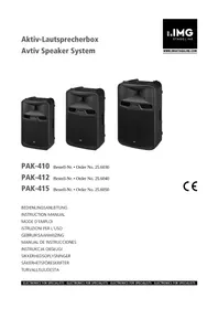 Notice IMG STAGE LINE PAK415 Głośnik