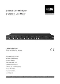 Notice IMG STAGE LINE ULM164SW Table de mixage
