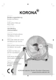 Notice KORONA 81003 Ventilator