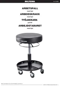 Notice Biltema 38883 Tabouret roulant