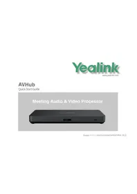 Notice Yealink AVHUB Prozessor