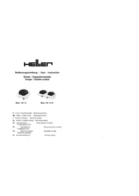 Notice Heller DK 1510 Cuisinière
