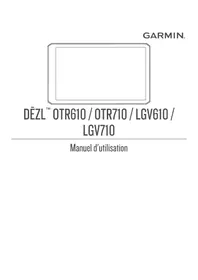 Notice GARMIN DEZL LGV610 Gps