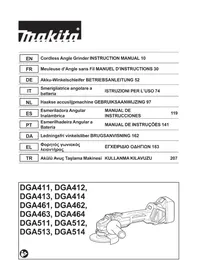 Notice MAKITA DGA511 Broyeur de végétaux