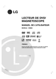 Notice LG V9852QSM Combi DVD video