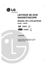Notice LG V390HP Combi DVD video
